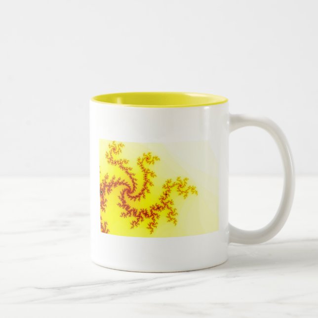 De Café Em Dois Tons Caneca do Dragão Amarelo (Direita)