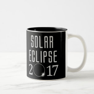 De Café Em Dois Tons Caneca do eclipse solar 2017