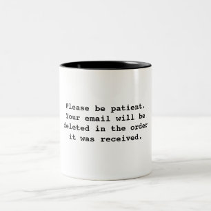 De Café Em Dois Tons Caneca do email do escritório