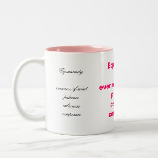 De Café Em Dois Tons Caneca do Equanimity