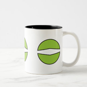 De Café Em Dois Tons Caneca do ERUDITO (customizável)
