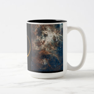 De Café Em Dois Tons Caneca do espaço