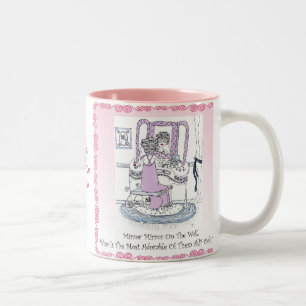 De Café Em Dois Tons CANECA do espelho do espelho