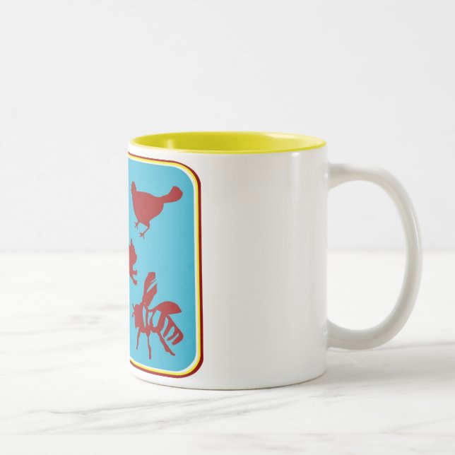 De Café Em Dois Tons Caneca do esquilo (Direita)