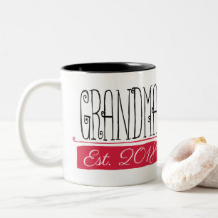 De Café Em Dois Tons Caneca do Est 2018 da avó