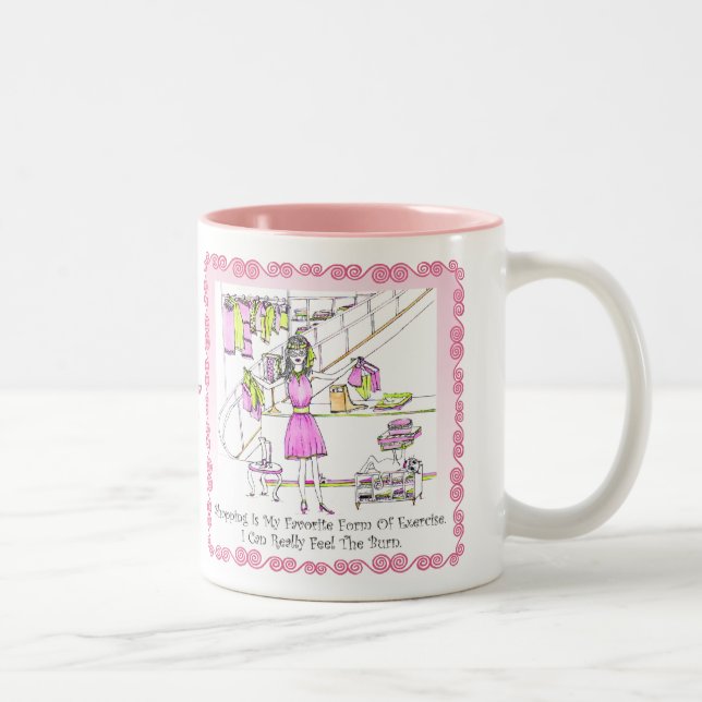 De Café Em Dois Tons CANECA do exercício (Direita)