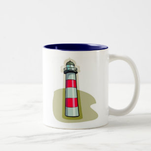De Café Em Dois Tons Caneca do farol