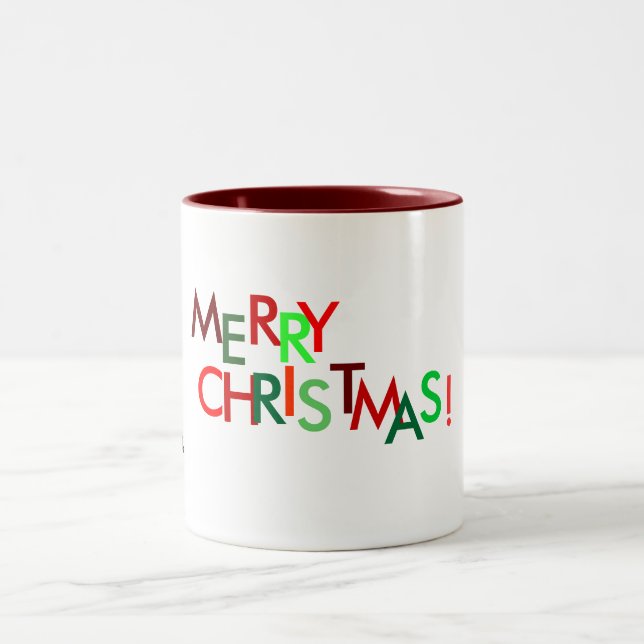 De Café Em Dois Tons Caneca do Feliz Natal (Centro)