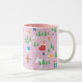 De Café Em Dois Tons Caneca do Feliz Natal