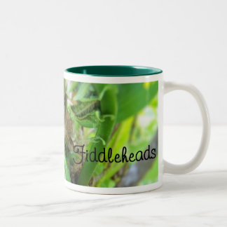 De Café Em Dois Tons caneca do fiddlehead