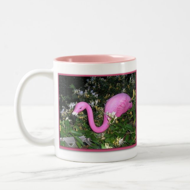 De Café Em Dois Tons Caneca do Flamingo Frank (Esquerda)