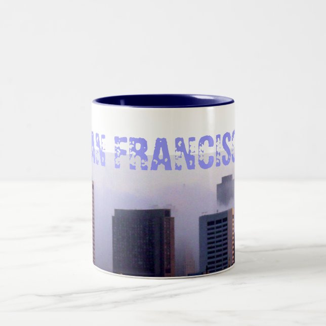 De Café Em Dois Tons Caneca do fogo da névoa (Centro)