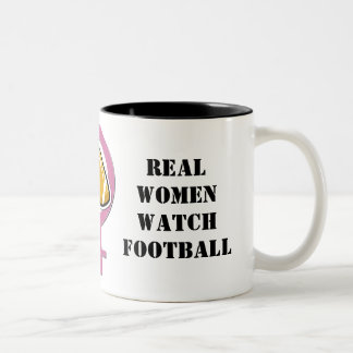 De Café Em Dois Tons Caneca do futebol do relógio das mulheres reais