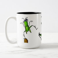 Caneca do gafanhoto da paciência