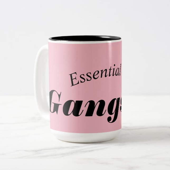 De Café Em Dois Tons Caneca do gângster do óleo essencial (Frente Esquerda)