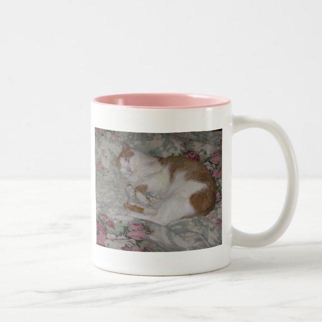De Café Em Dois Tons caneca do gato (Direita)
