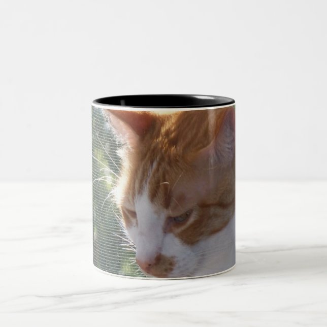 De Café Em Dois Tons Caneca do gato (Centro)