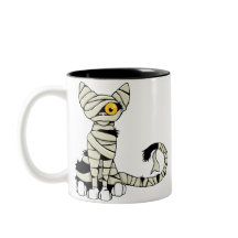 Caneca do gato da mamã do Dia das Bruxas