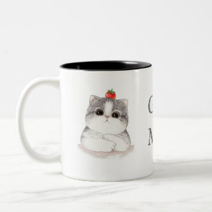 De Café Em Dois Tons Caneca do gato do bom dia