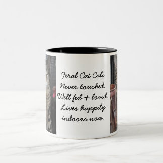De Café Em Dois Tons Caneca do gato do jardim