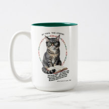 Caneca do Gato Erudito Meu Papai O Lendário