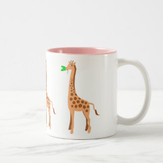 De Café Em Dois Tons Caneca do girafa
