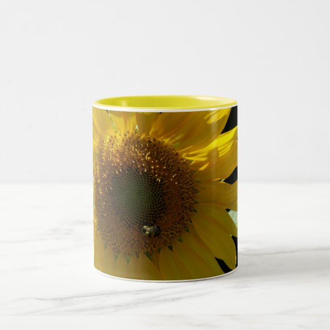 De Café Em Dois Tons Caneca do girassol (Centro)
