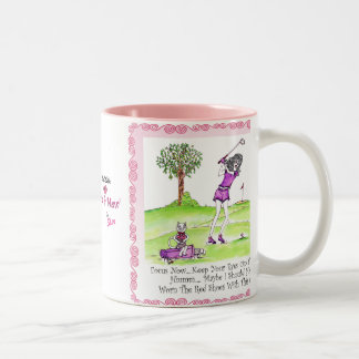 De Café Em Dois Tons CANECA do golfe