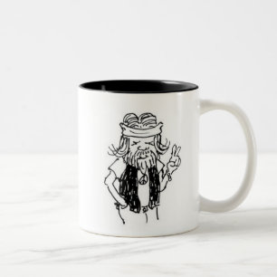 De Café Em Dois Tons Caneca do gourmet--Apenas um Hippie aposentado