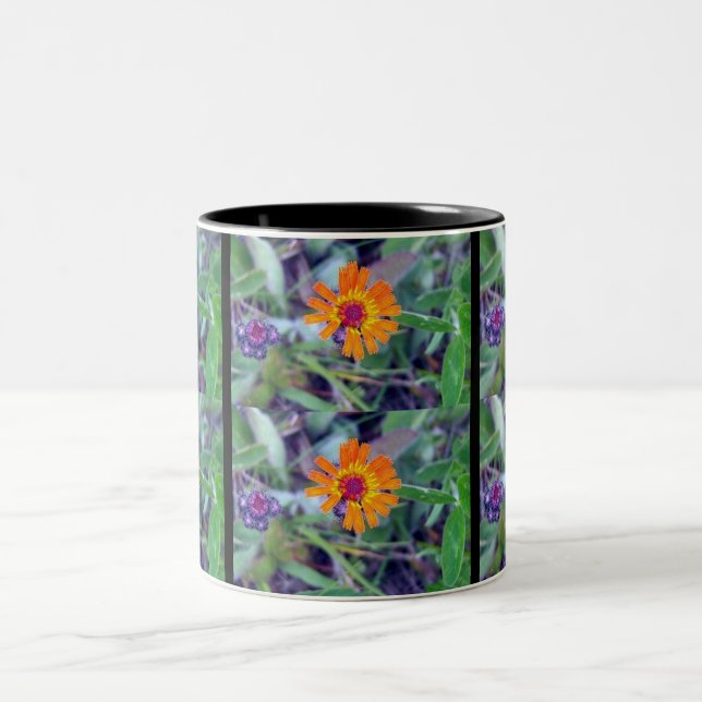 De Café Em Dois Tons Caneca do Hawkweed alaranjado 1 (Centro)