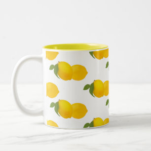 De Café Em Dois Tons Caneca do impressão do limão