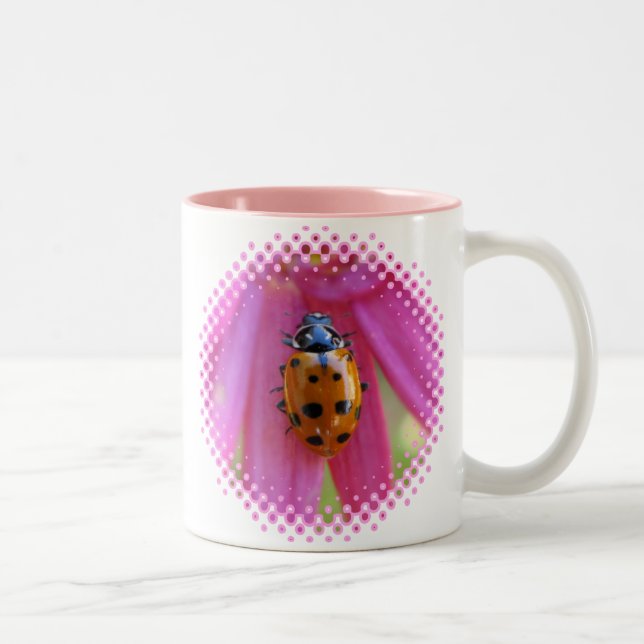 De Café Em Dois Tons Caneca do joaninha (Direita)