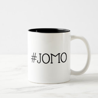 De Café Em Dois Tons caneca do #JOMO