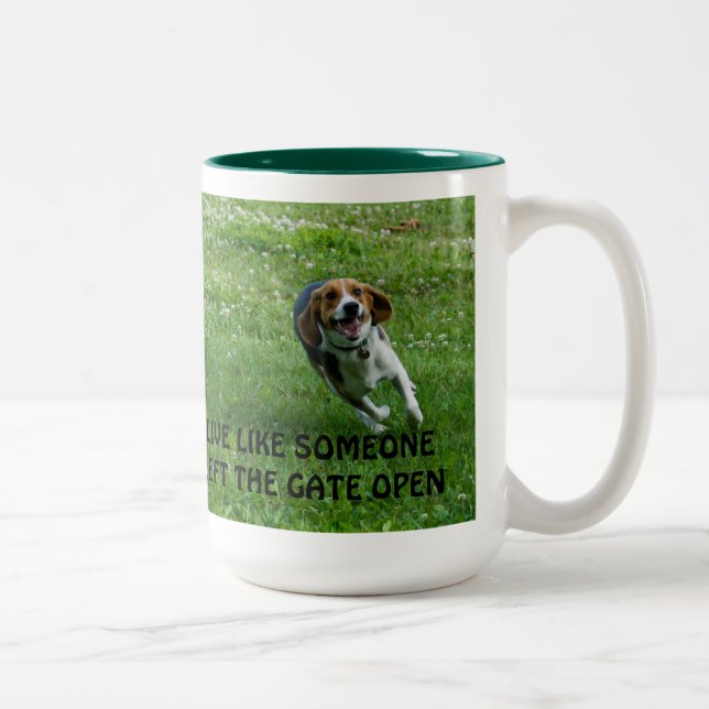 De Café Em Dois Tons Caneca do lebreiro (Direita)