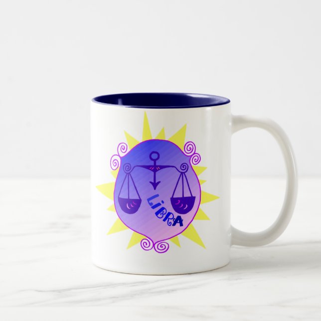 De Café Em Dois Tons Caneca do Libra (Direita)