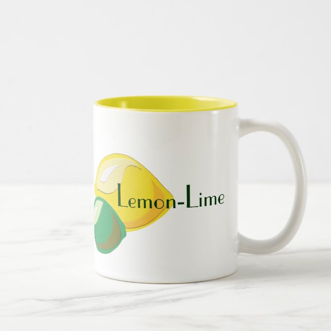 De Café Em Dois Tons Caneca do Limão-Limão (Direita)