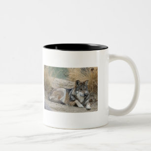 De Café Em Dois Tons Caneca do lobo