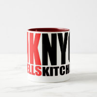 Caneca do logotipo da cozinha NYC dos infernos