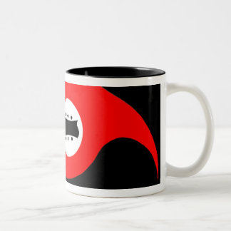 De Café Em Dois Tons Caneca do logotipo da TEMPESTADE