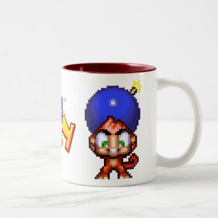 De Café Em Dois Tons Caneca do macaco da bomba