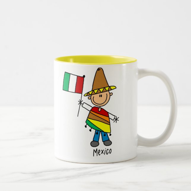 De Café Em Dois Tons Caneca do México (Direita)