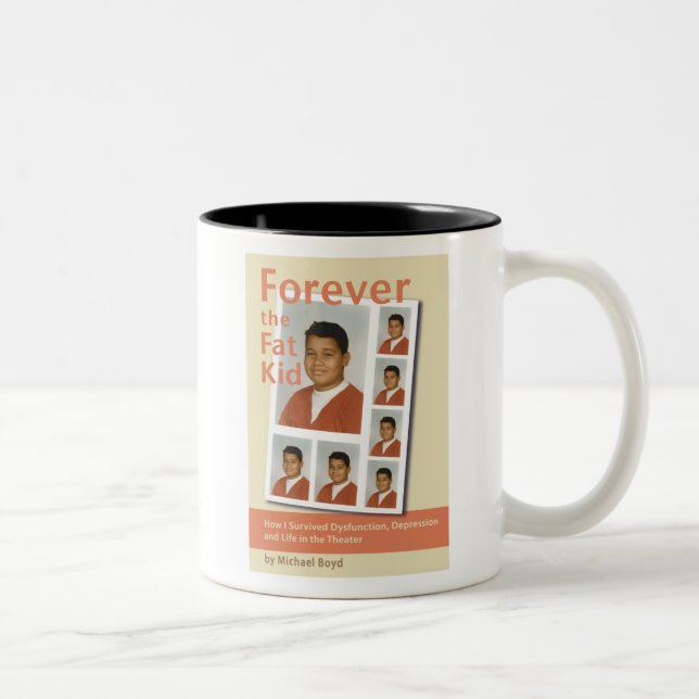 De Café Em Dois Tons Caneca do MIÚDO do FAT (tom dois) (Direita)