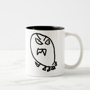 De Café Em Dois Tons Caneca do monstro