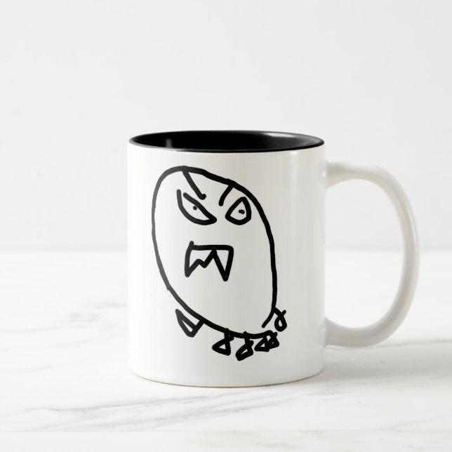 De Café Em Dois Tons Caneca do monstro (Direita)