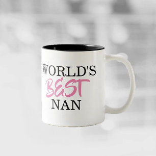 De Café Em Dois Tons Caneca do Nan do mundo a MELHOR