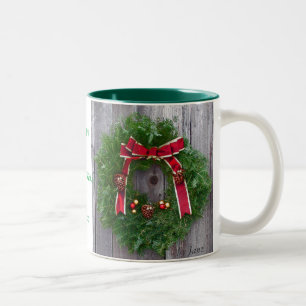 De Café Em Dois Tons Caneca do pai do Feliz Natal
