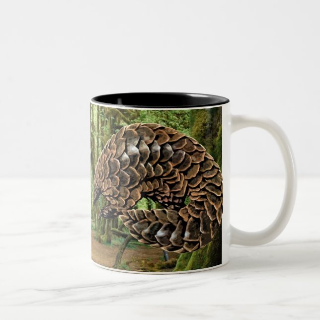 De Café Em Dois Tons Caneca do Pangolin (Direita)