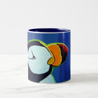 De Café Em Dois Tons Caneca do papagaio-do-mar Horned