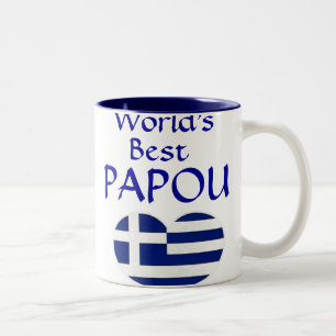 De Café Em Dois Tons Caneca do Papou do mundo a melhor - para seu vovô