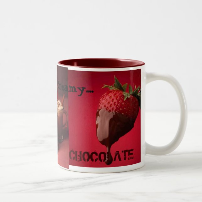De Café Em Dois Tons Caneca do paraíso do chocolate (Direita)